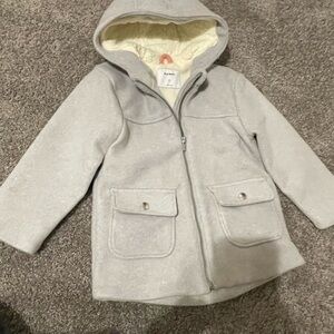 Gray Kids Jacket with Hood